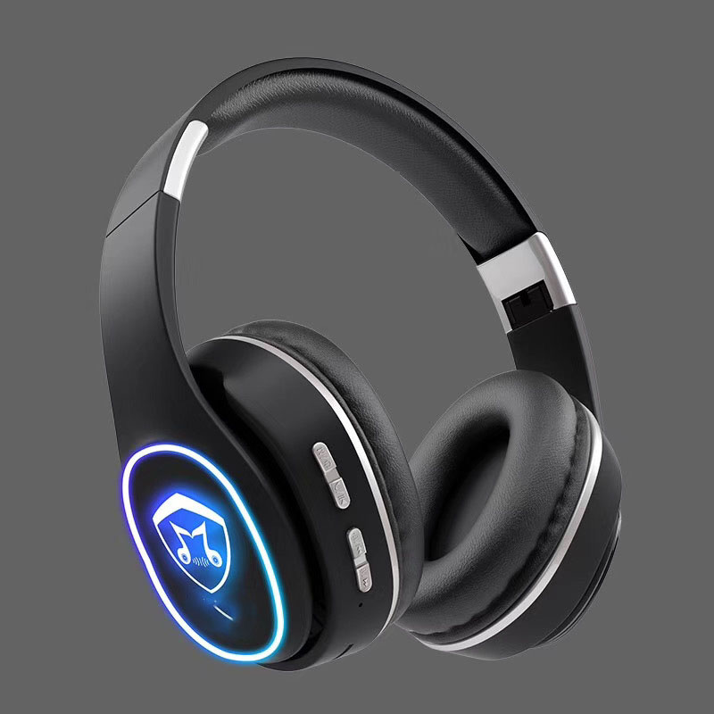 Tai Nghe Chụp Tai Bluetooth HK6131 Công Nghệ Bluetooth Thiết Kế Độc Đáo, Hỗ Trợ Đèn Led Và Đài FM