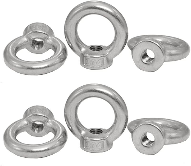 M10 Vòng Đai Ốc 6 Thép Không Gỉ 304 Ren Nâng Mắt Hạt Mắt Hạt Nâng Phụ Kiện