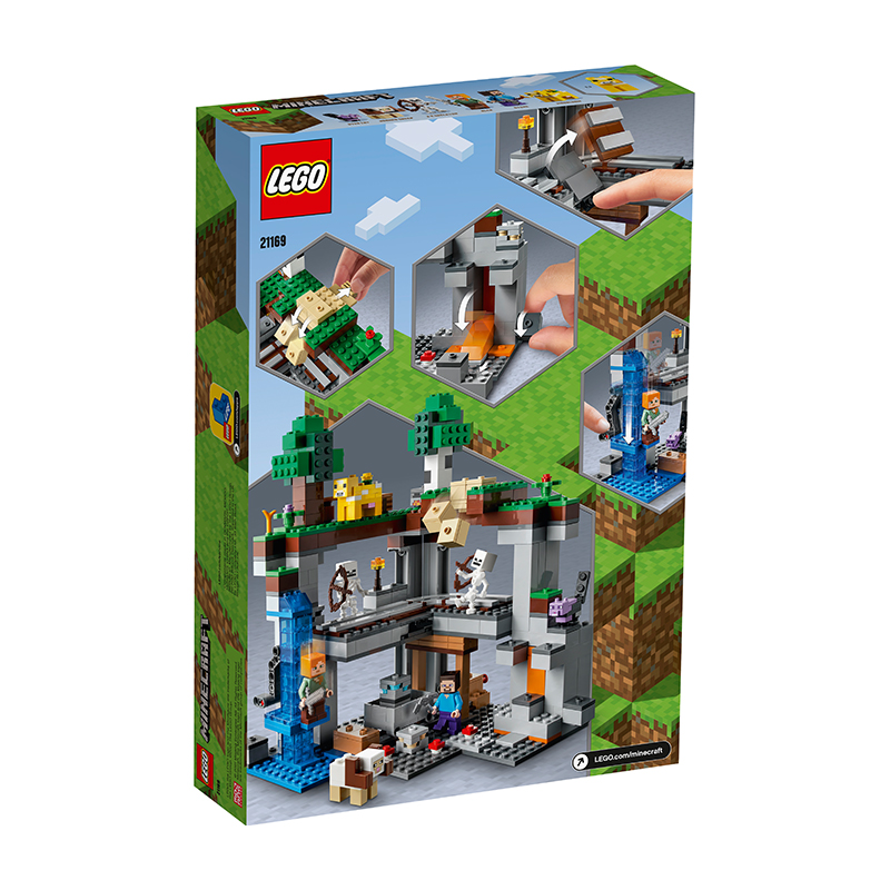 LEGO MINECRAFT 21169 Cuộc Phiêu Lưu Đầu Tiên (542 chi tiết)