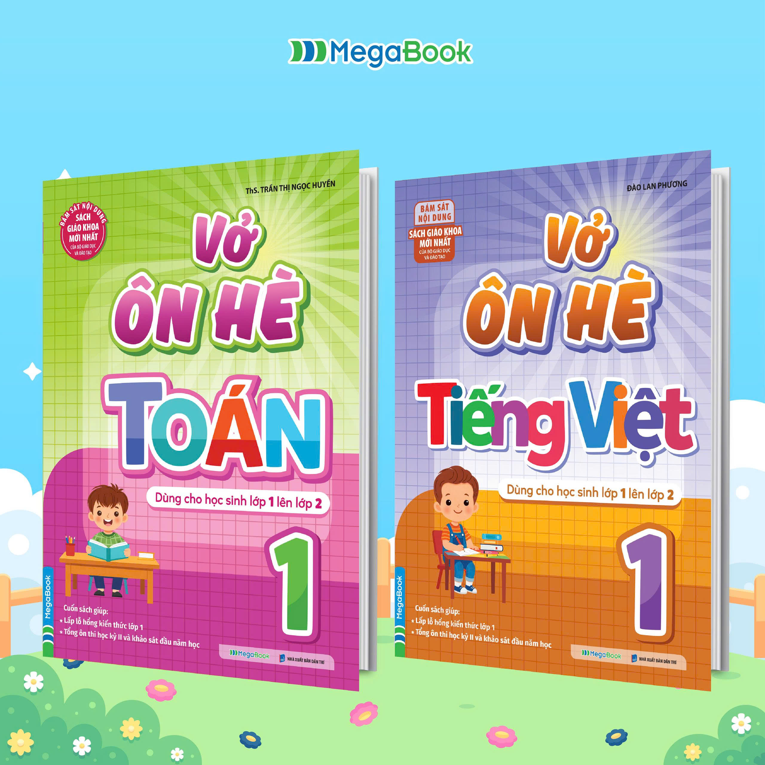 Sách Combo Vở Ôn Hè Toán Và Tiếng Việt Lớp 1 - Dành Cho Học Sinh Lớp 1 Lên Lớp 2 (Theo Chương Trình SGK Mới Nhất)