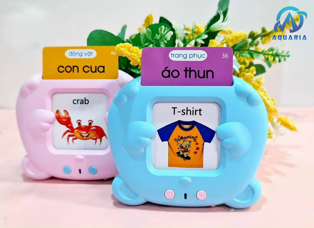 Máy Đọc Thẻ Song Ngữ Anh – Việt 112 Thẻ Flashcards Tiếng Anh Giúp Bé Học Nói Và Ghi Nhớ Tiếng Anh Bằng Hình Ảnh Sinh Động
