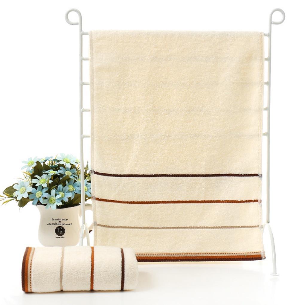 luxuriousion Universal Stripe Cotton Face Towel Absorbention Bathcloth Gift【vollter1