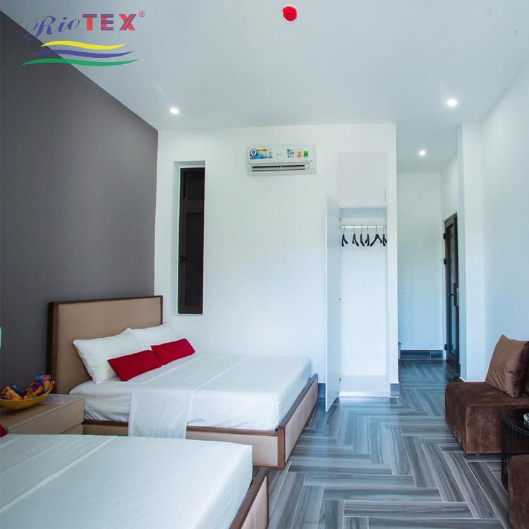 Vỏ Chăn Cotton Khách Sạn Trắng Trơn RIOTEX - Kích Thước 1m8x2m/ 2mx2m2 Mềm Mại Không Xù