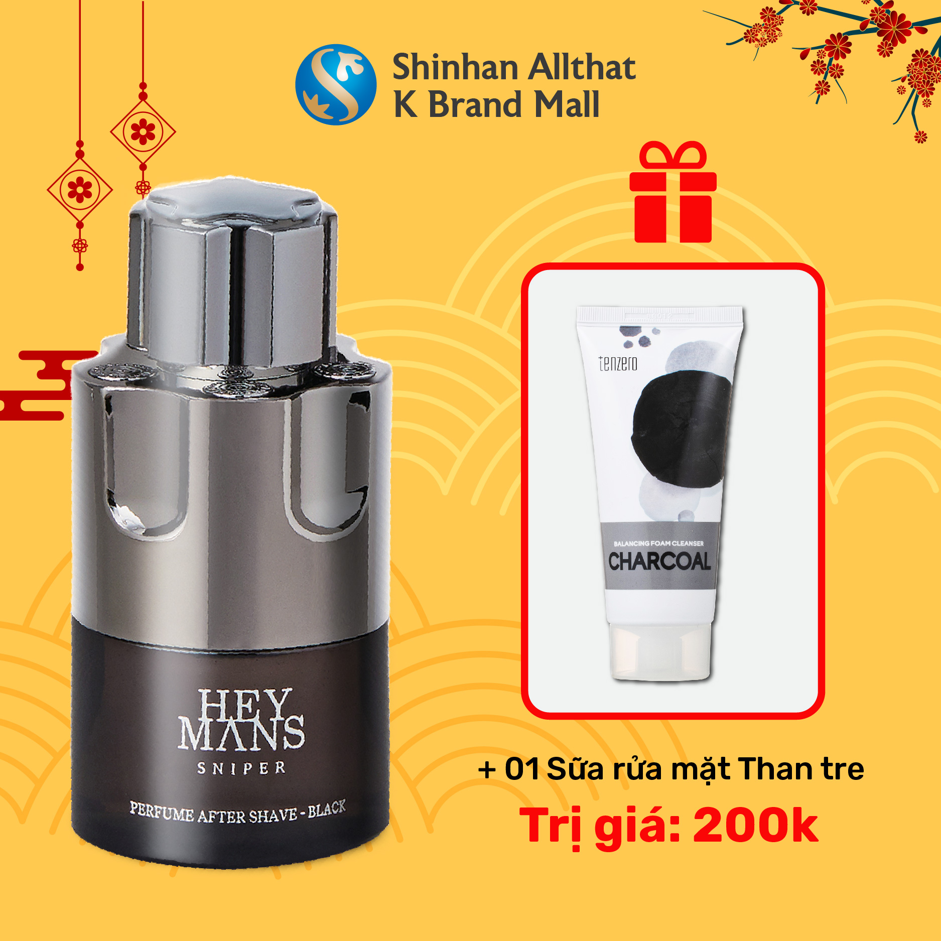 TONER NƯỚC HOA HEY MANS SNIPER PERFUME AFTER SHAVE - BLACK