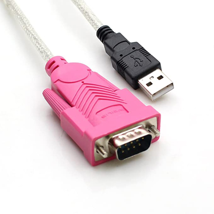 Cáp chuyển USB2.0 ra COM RS232 1.8m và cổng chuyển 9 chân âm ra 25 chân dương LPT