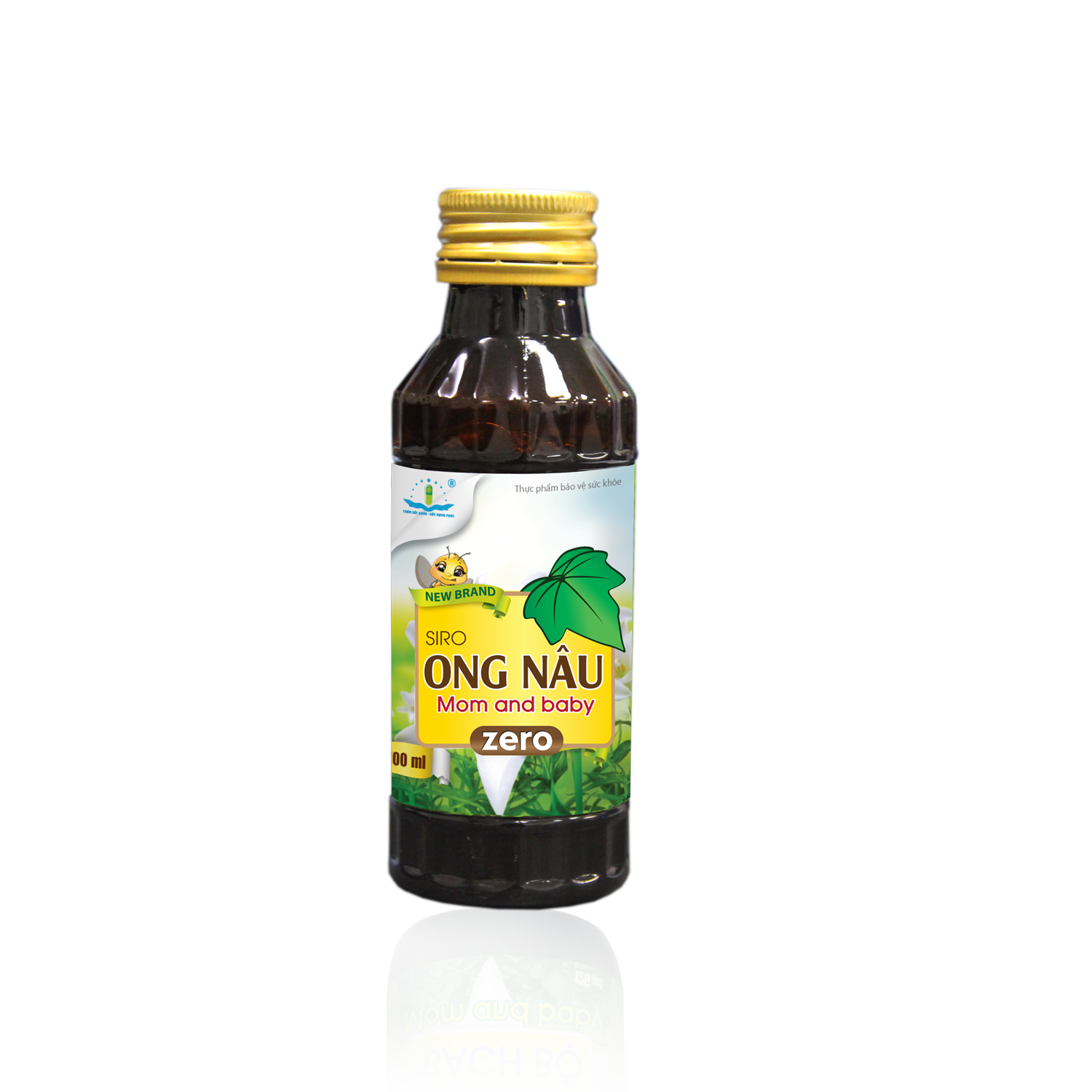SIRO ONG NÂU MOM AND BABY ZERO Hỗ Trợ Giảm Ho, Đau Họng, Rát Họng, Khan Tiếng, Tiêu Đờm, Bổ Phổi, Ích Phế, Dùng Được Cho Người Tiểu Đường