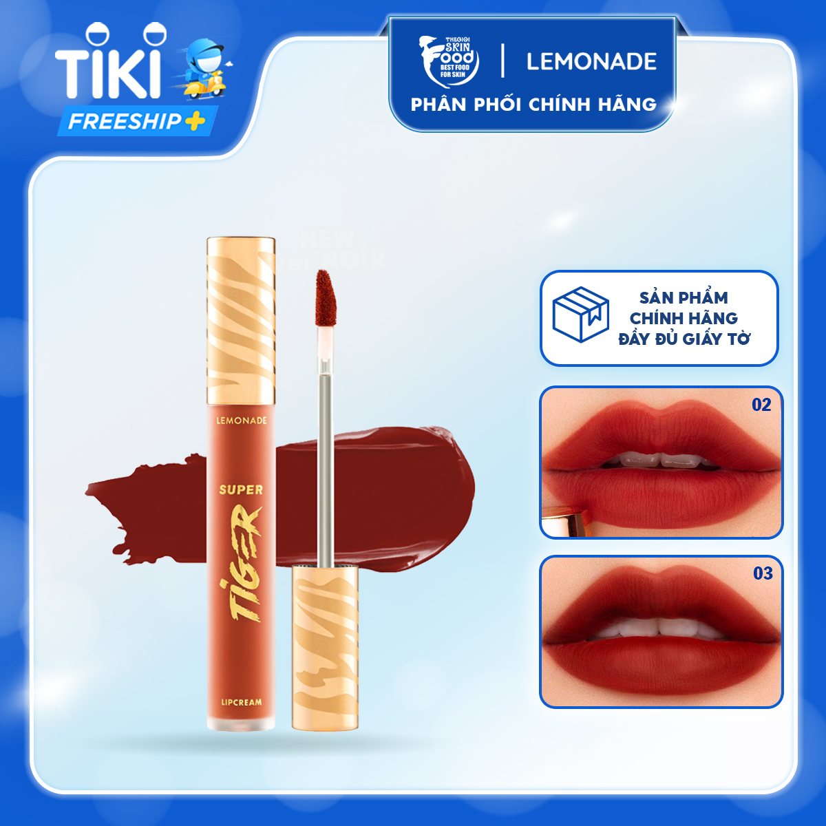 Son Kem Lì, Mịn Mượt Nhẹ Môi Lemonade Supertiger Lipcream