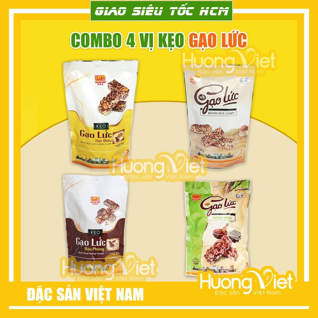 Bánh kẹo đãi khách - Combo kẹo gạo lức đặc sản làm quà biếu tặng, đãi khách, bao bì riêng biệt từng viên