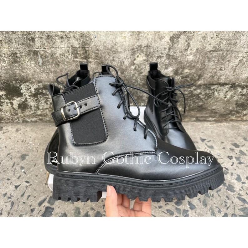 Giày Boots Chiến Binh Mẫu mới 2021 ( BÓNG và NHÁM ) Size 35 - 40