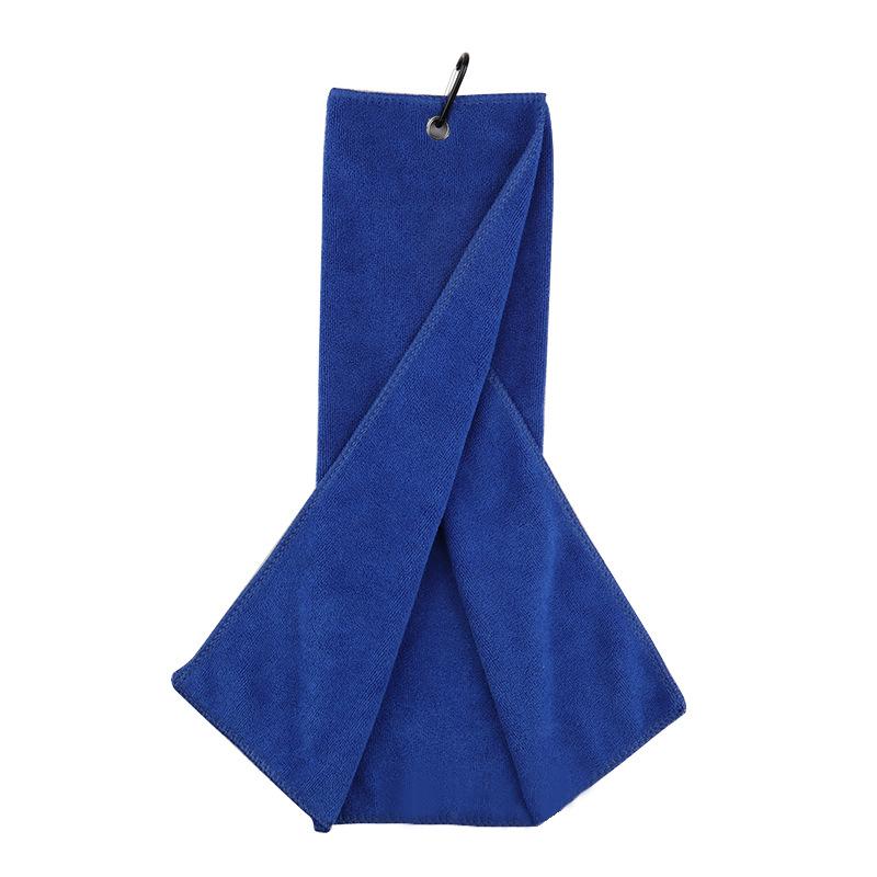 1PCS Microfiber Golf Khăn 40 x 40cm Hook Golf và Loop Fastener - Khăn vệ sinh golf tiện dụng Color: black