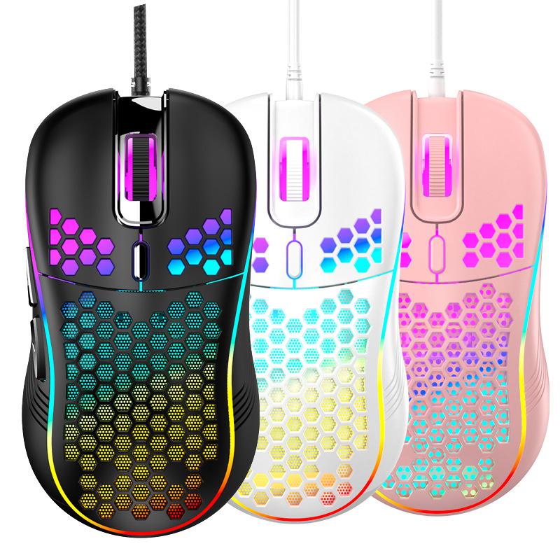 Có Dây LED Chuột Chơi Game 7200 DPI USB Ergonomic Mause Chuột Máy Tính Game Thủ Với Cáp Cho Máy Tính Laptop RGB Chuột Quang có Đèn Nền
