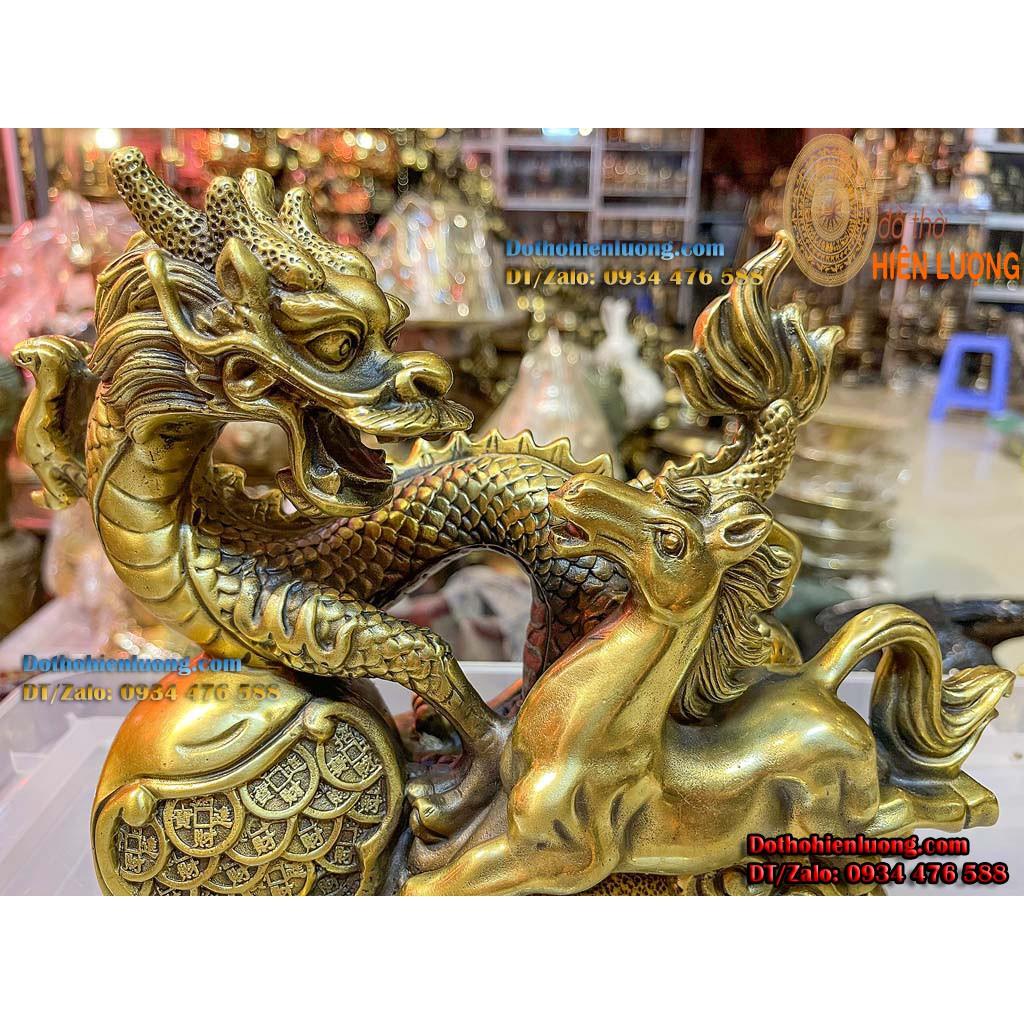 Bộ Đôi Linh Vật Rồng Phong Thủy - Ngựa Mã Đão Thành Công Bằng Đồng Đẹp