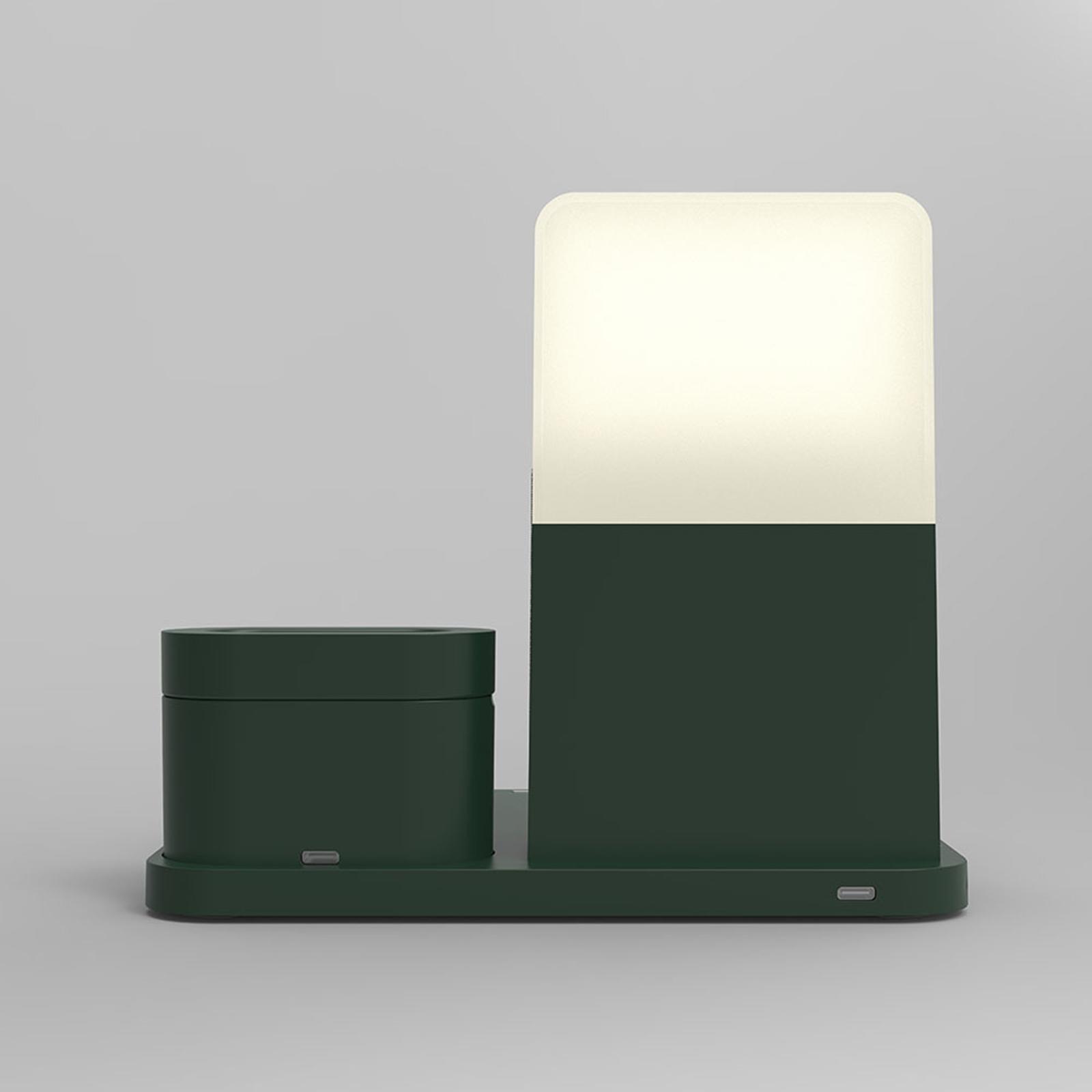 Wireless Charging Dock Wireless Charger Night light Clock For iPhone
