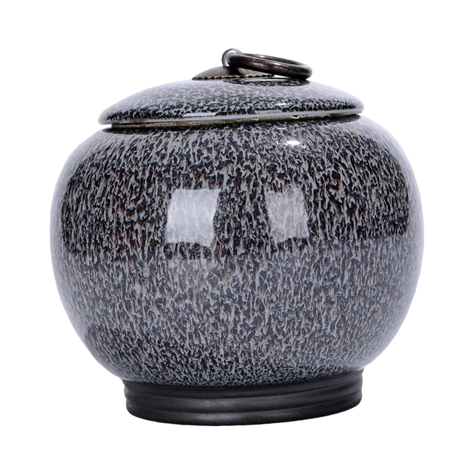 Ceramic Ginger Jar Caddy Bud Vase Food Storage Jar for Flour Sugar Rice