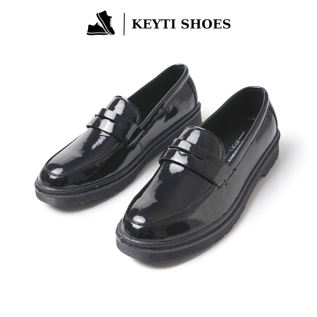 Giày Penny loafer da bóng, dế tăng chiều cao 4cm