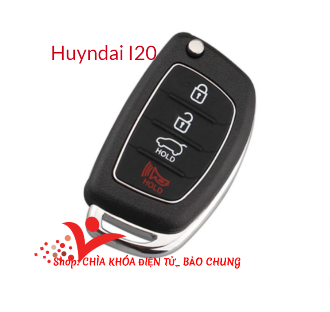 Vỏ chìa khóa remote xe dành cho huyndai I20 chuẩn thay thế cho vỏ chìa khóa của xe