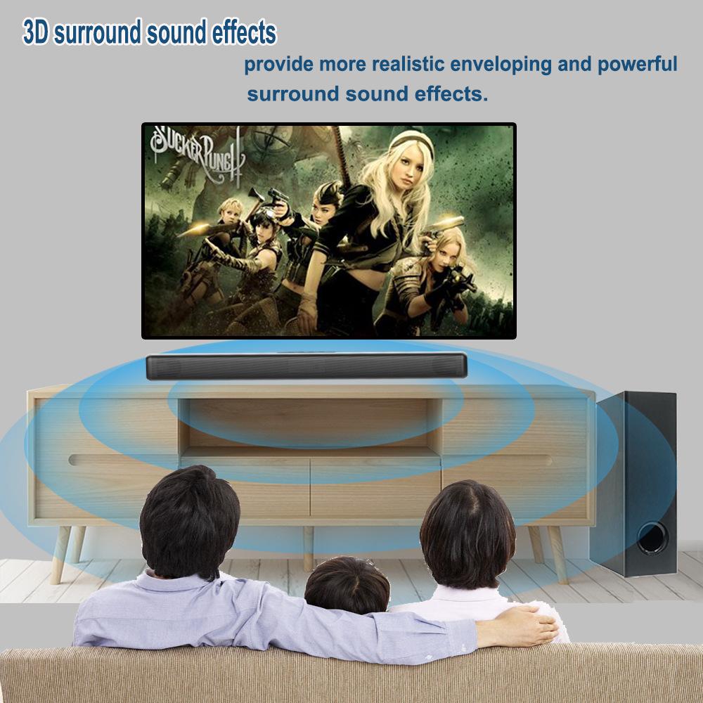 Loa Soundbar 100W Cho TV 2.1 Loa Bluetooth 5.0 Không Dây Hệ Thống Rạp Hát Tại Nhà Với Loa Siêu Trầm 3D Stereo Boombox Điều Khiển Từ Xa Color: SL04 suit