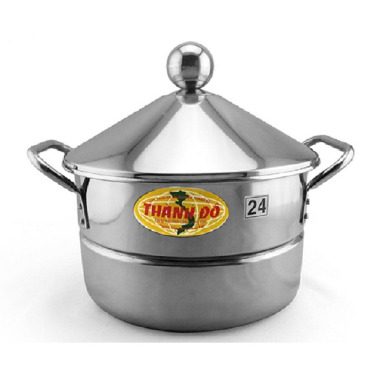 Nồi Bánh Cuốn Đa Đăng Thành Đô Đường Kính 28cm Thay Thế Xửng Hấp, Nồi Hấp, Bộ Nồi Hấp ,Nồi Inox 304, Nồi Nấu Xôi, Nồi inox - Nồi Bánh Cuốn Chứa Được 11 lít