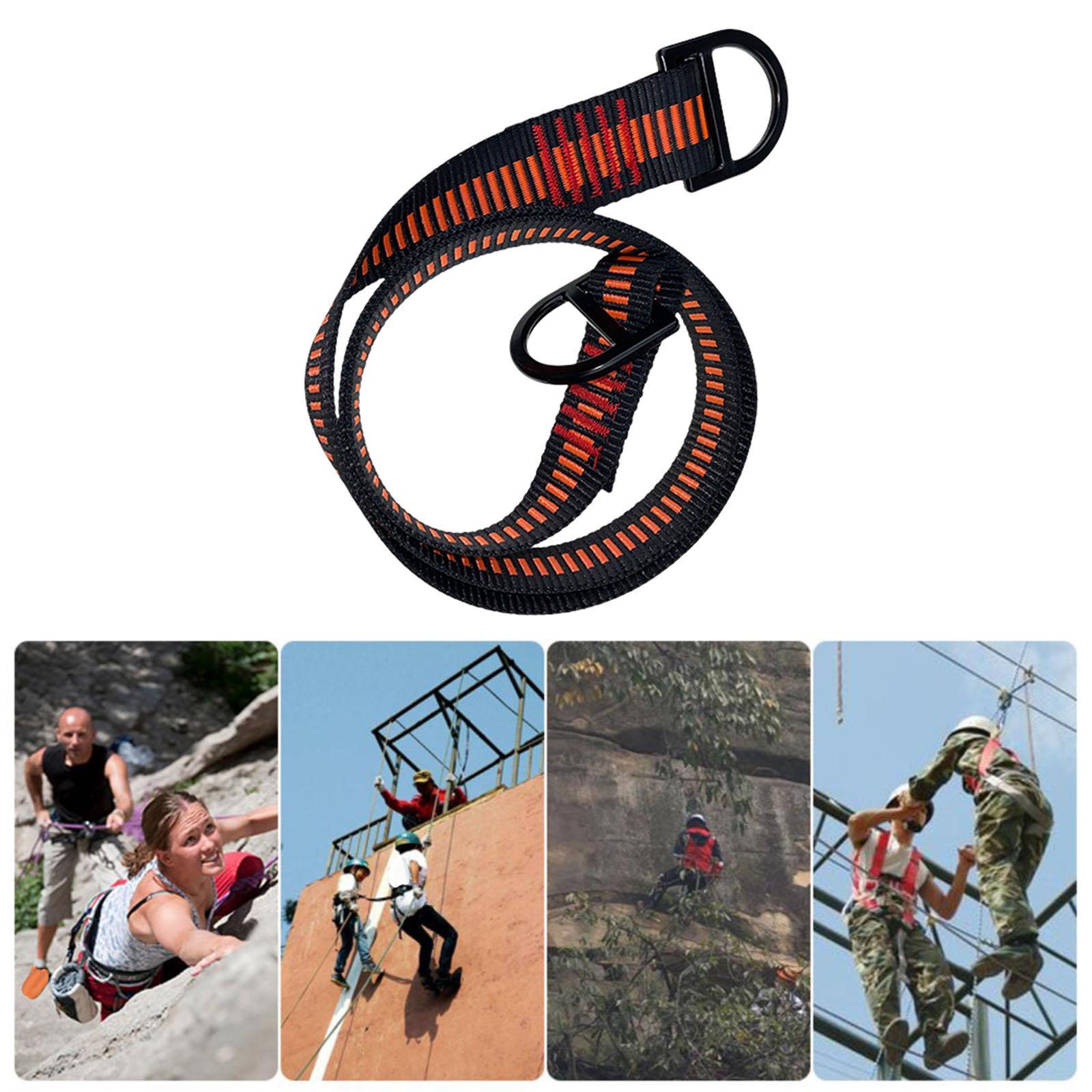 23kN Climbing Harness Belt Belt Sling Protective Safety Lanyard for Caving