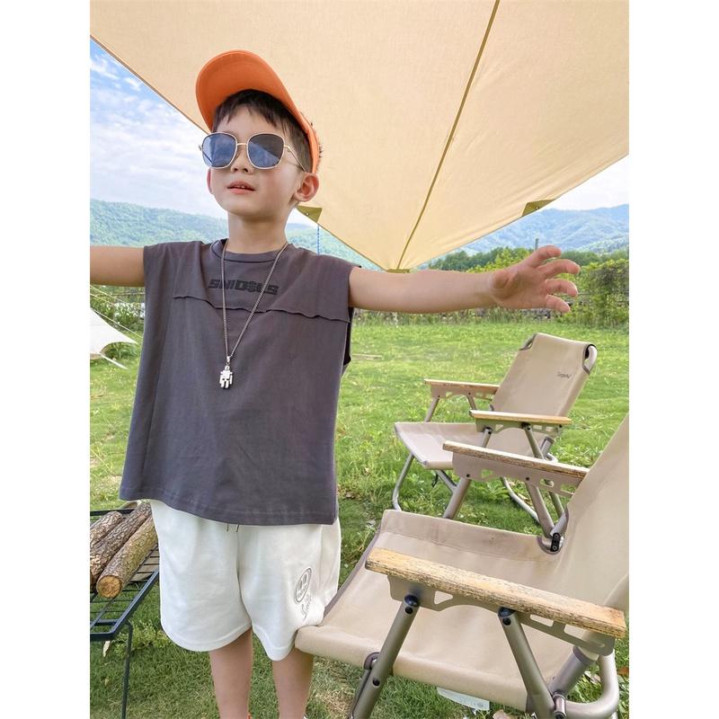 Thời trang bé trai- áo phông áo thun sát nách ba lỗ bé trai phong cách Hàn Quốc 10-55kg