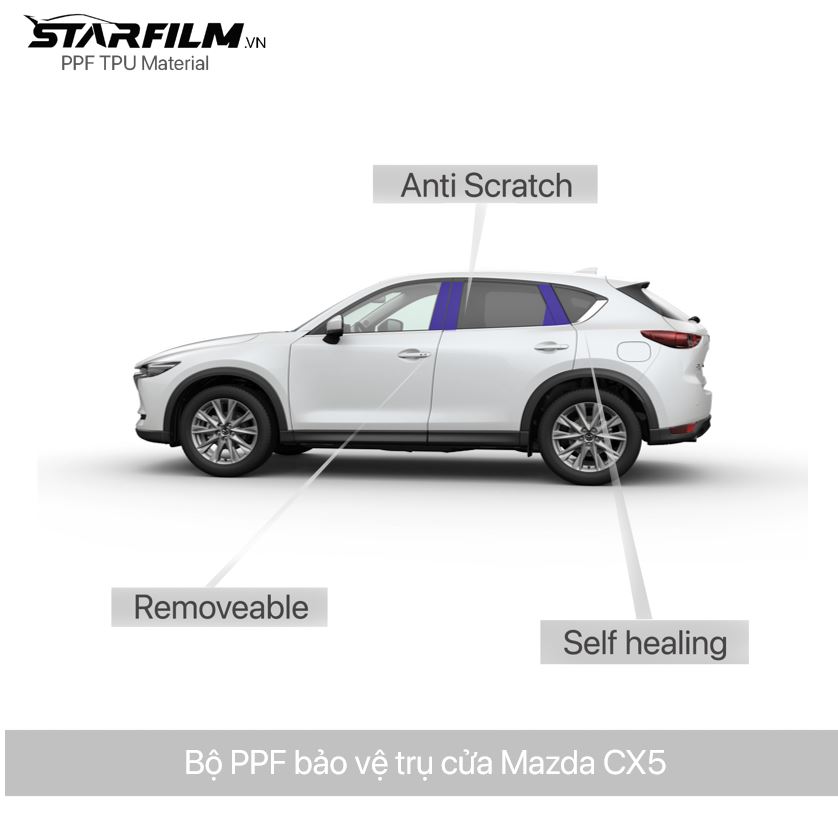 Mazda CX5 PPF TPU Trụ bóng chống xước tự hồi phục STARFILM