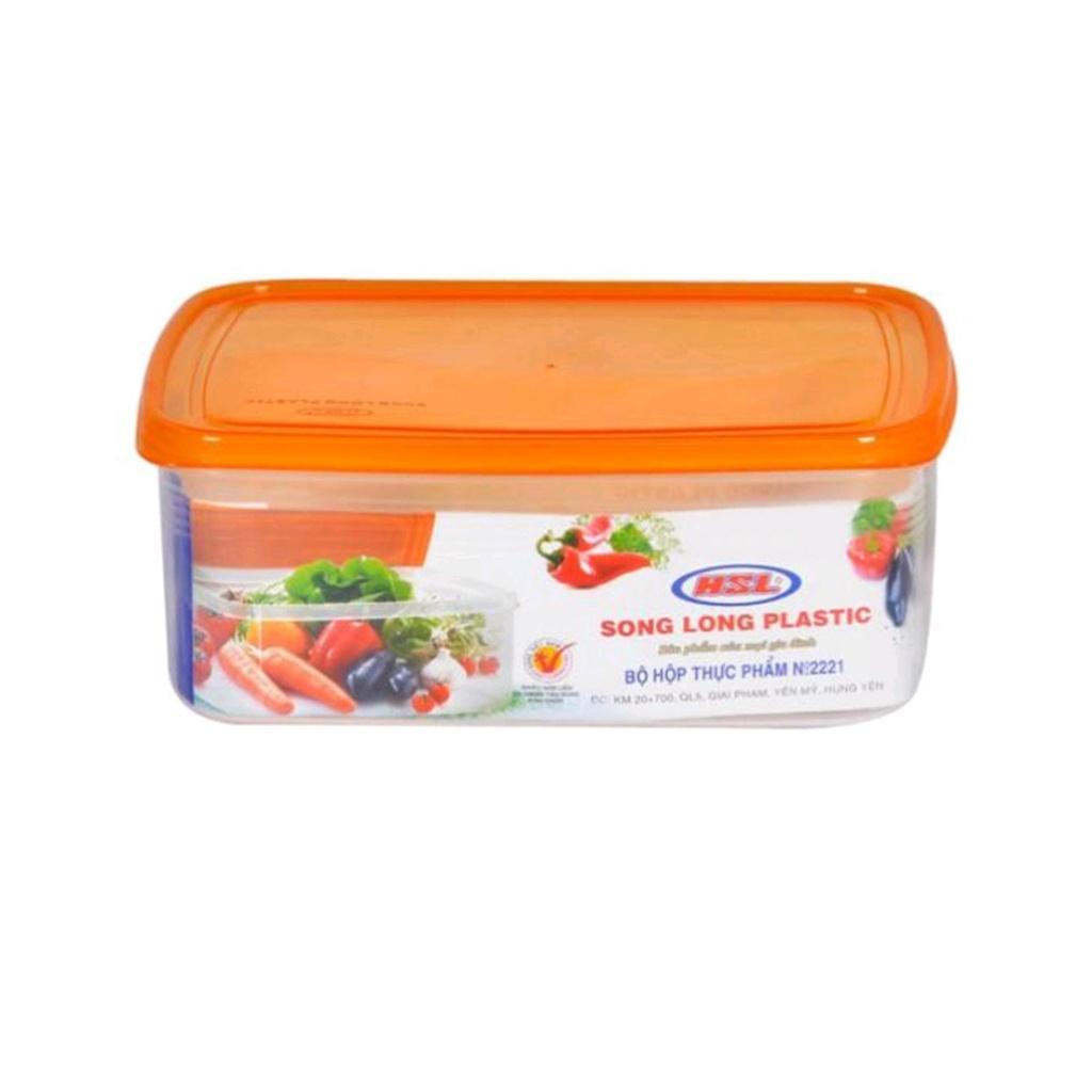 Bộ 3 hộp đựng thực phẩm tủ lạnh cao cấp- Hộp nhựa bảo quản thực phẩm an toàn