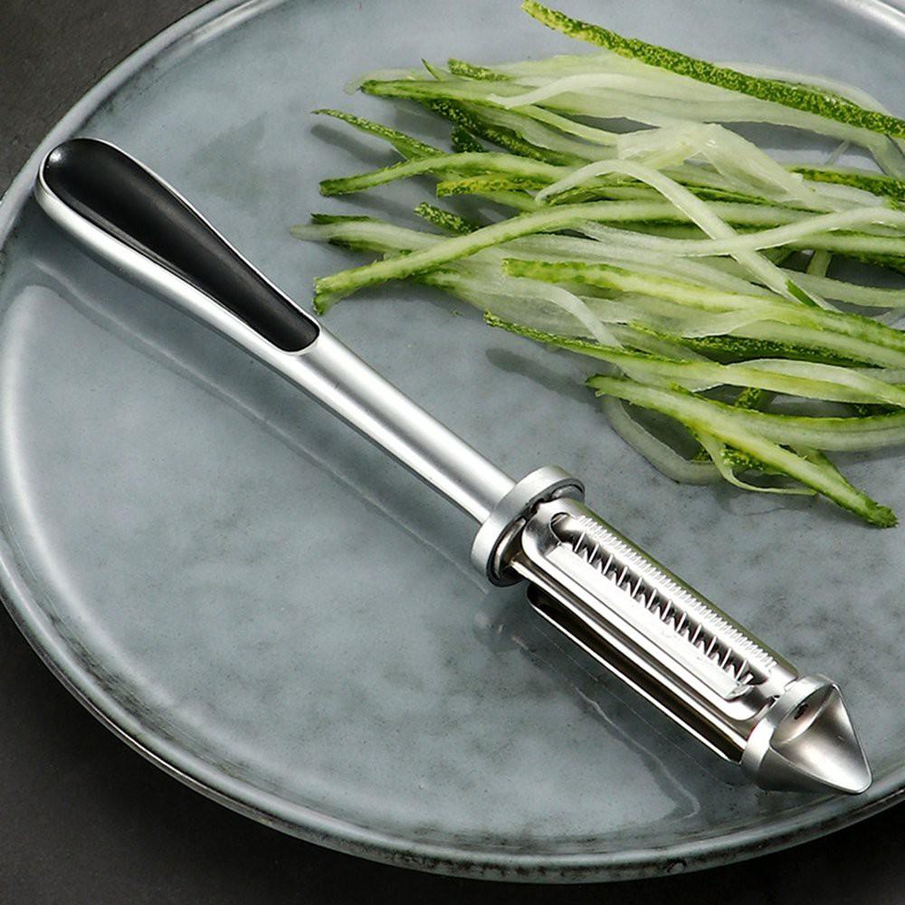 Nạo rau củ quả Inox cao cấp đa năng 4 in 1 Nạo vỏ và bào sợi rau củ quả, THÉP KHÔNG GỈ SÁNG BÓNG, BỀN ĐẸP