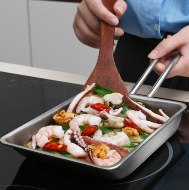 Chảo Chiên Trứng 3PLY stainless steel Wagensteige hàng chính hãng
