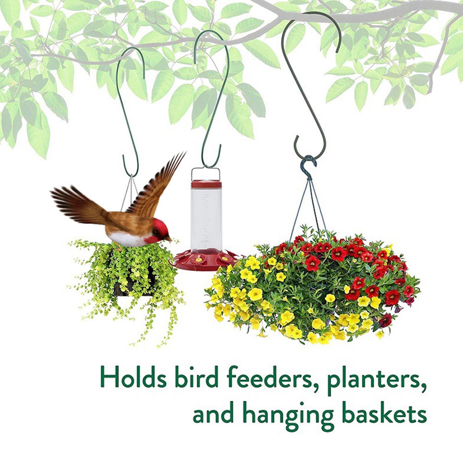 3Pcs S Shaped Hook Bird Cage Hanger for Garden Patio Home