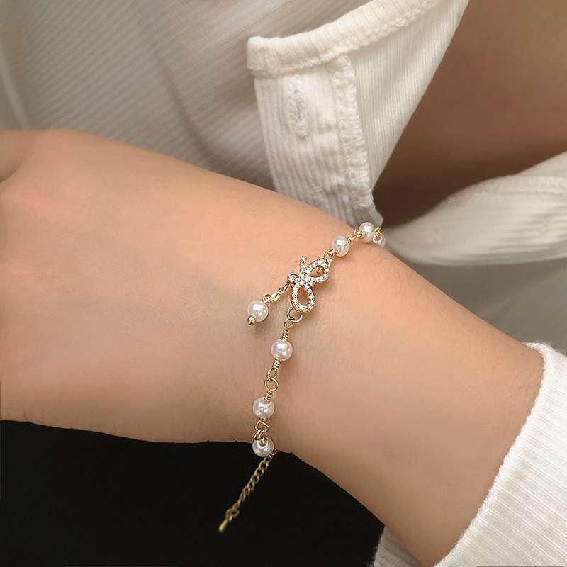 Lắc tay nữ sinh dễ thương hình nơ