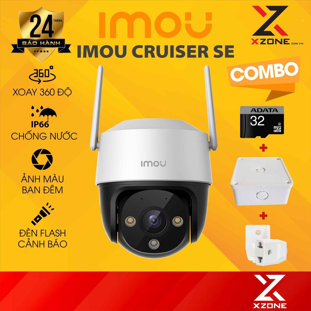 Camera IMOU Cruiser SE 2MP / 4MP Camera Wifi, chống nước, ảnh màu ban đêm, xoay 360 độ, - Hàng chính hãng