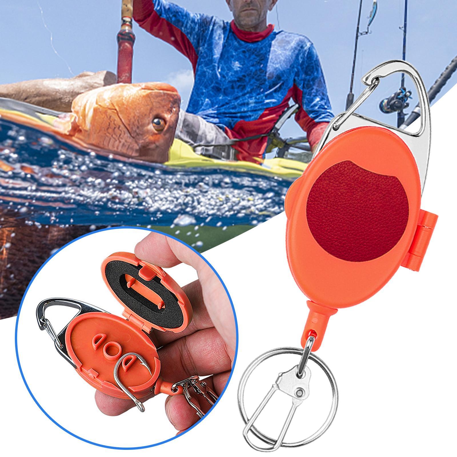 Fly Fishing Zinger Cards Holder Retractable Badge Holder Key Chain Reel Clip