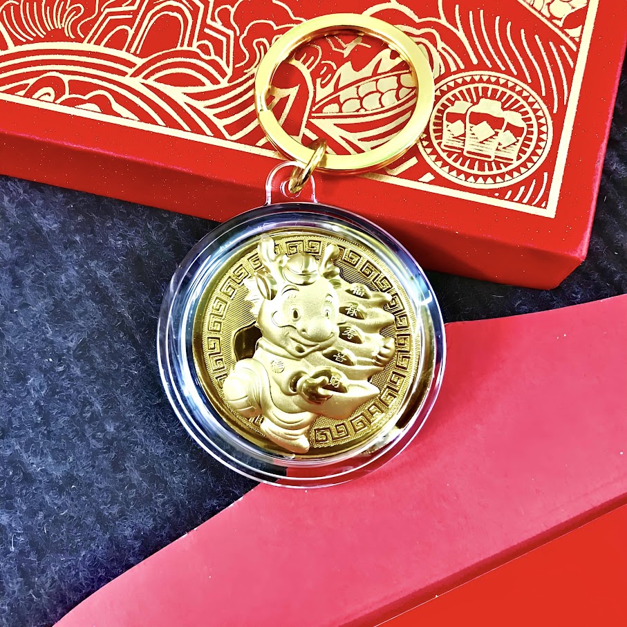 Móc Khoá Đồng Xu Con Rồng Cute - SP007098