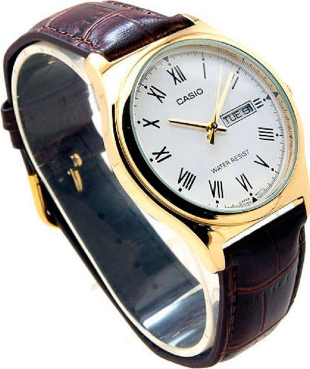 Đồng hồ Casio nữ dây da LTP-V006GL-7BUDF