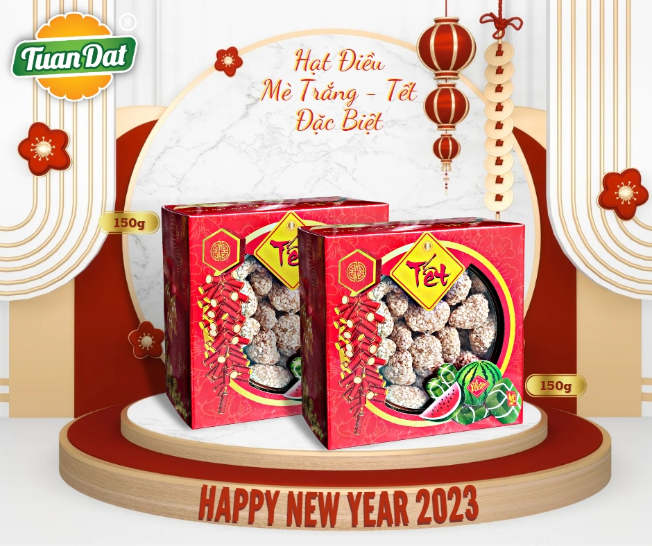 Hạt Điều Mè Trắng - Tết - Đặc biệt - 150g