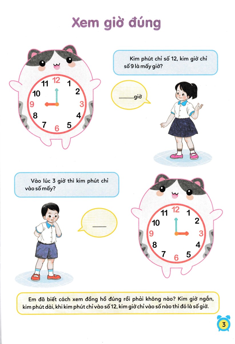 Cùng Con Khôn Lớn: Học Xem Giờ & Học Toán - ND