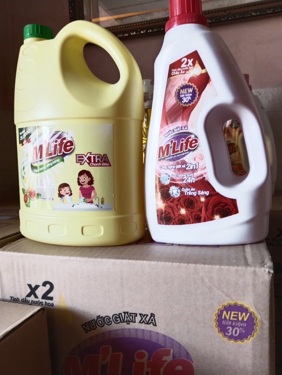 Nước rửa chén M'Life 3,8Kg - ĐẬM ĐẶC, TẨY RỬA NHANH CHÓNG, HƯƠNG THƠM DỊU NHẸ, XUẤT XỨ RÕ RÀNG, TIẾT KIỆM CHI PHÍ