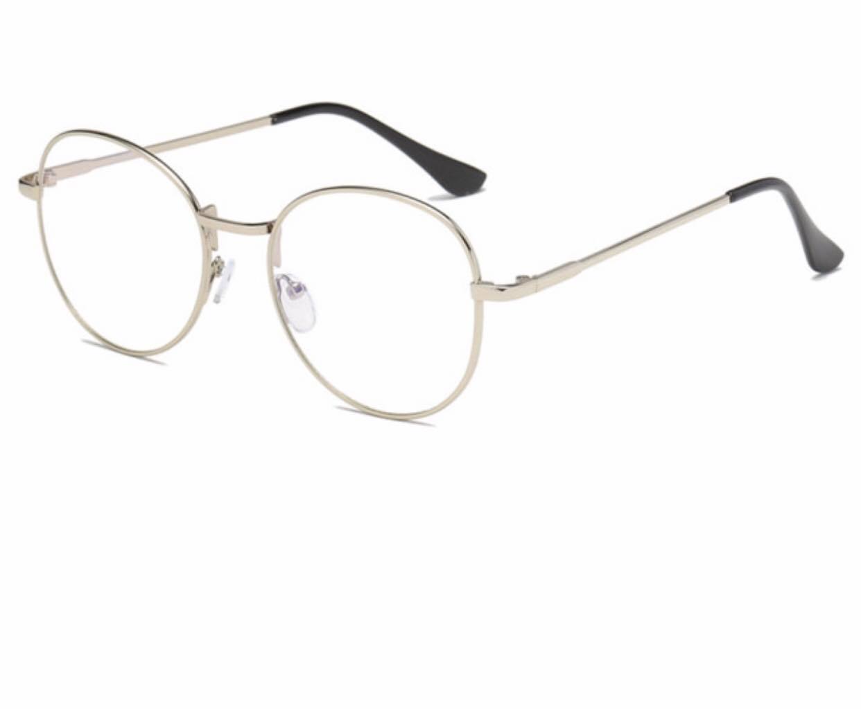 Kính Mắt Tròn Nhỏ Kim Loại Phong Cách Vintage Cho Nam và Nữ