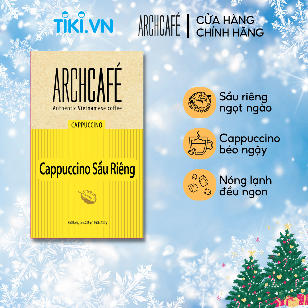 Cà phê Cappuccino Sầu Riêng - Cafe hoà tan Archcafé