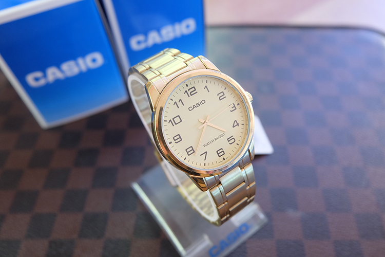 Đồng Hồ Nam Dây Thép Casio MTP-V001G-9BUDF