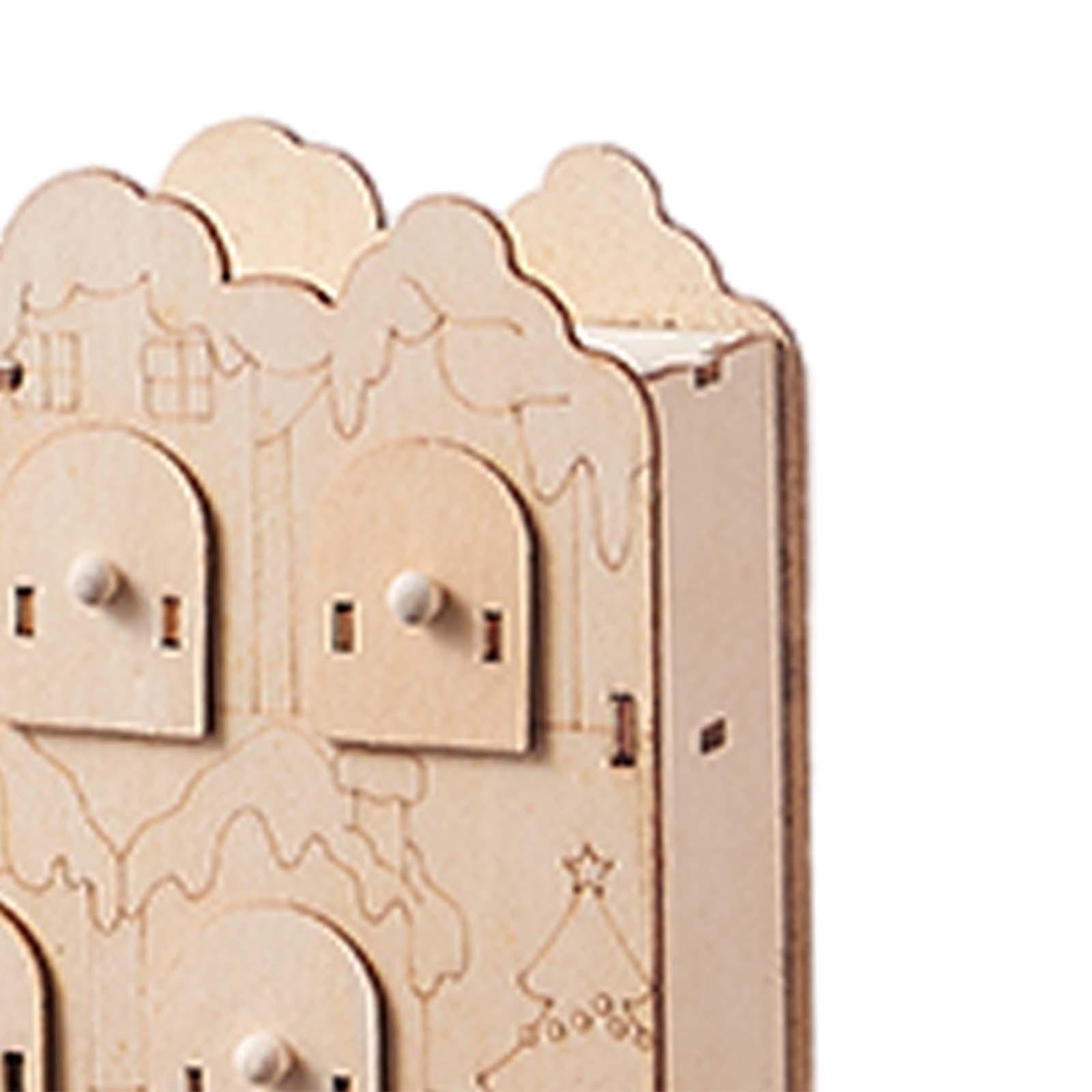 Advent Calendar Reusable 24 Day Decoration for Bookshelf Bedroom Living Room