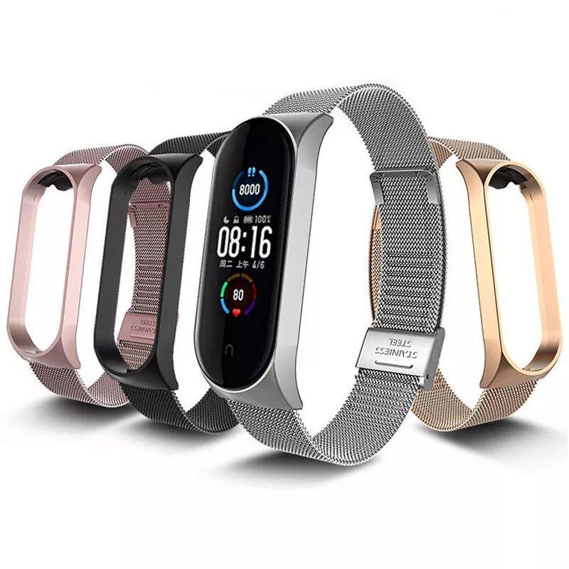 Miband 7 - Dây đeo kim loại thép lưới Xiaomi Mi band 7