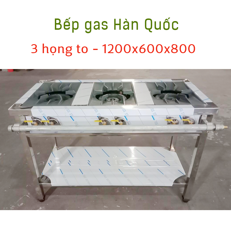 Bếp gas Hàn Quốc nhiều họng, dài 120 cm