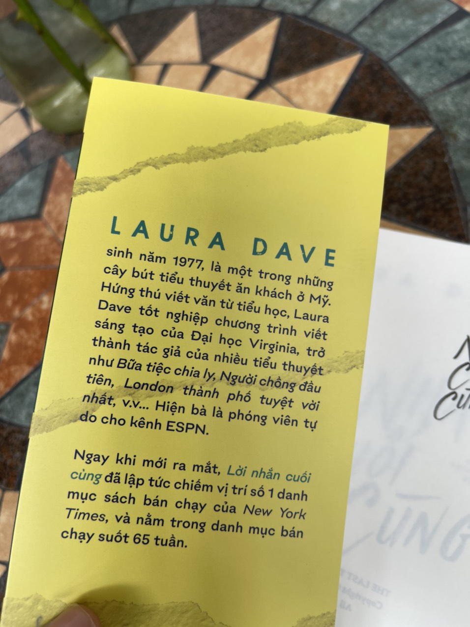 LỜI NHẮN CUỐI CÙNG – Laura Dave – Lan Young dịch – Nhã Nam – NXB Hà Nội