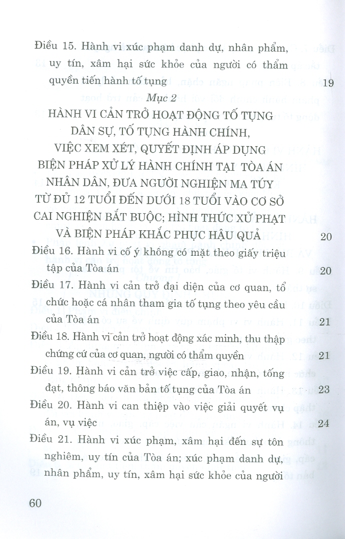 Pháp Lệnh Xử Phạt Vi Phạm Hành Chính Đối Với Hành Vi Cản Trở Hoạt Động Tố Tụng