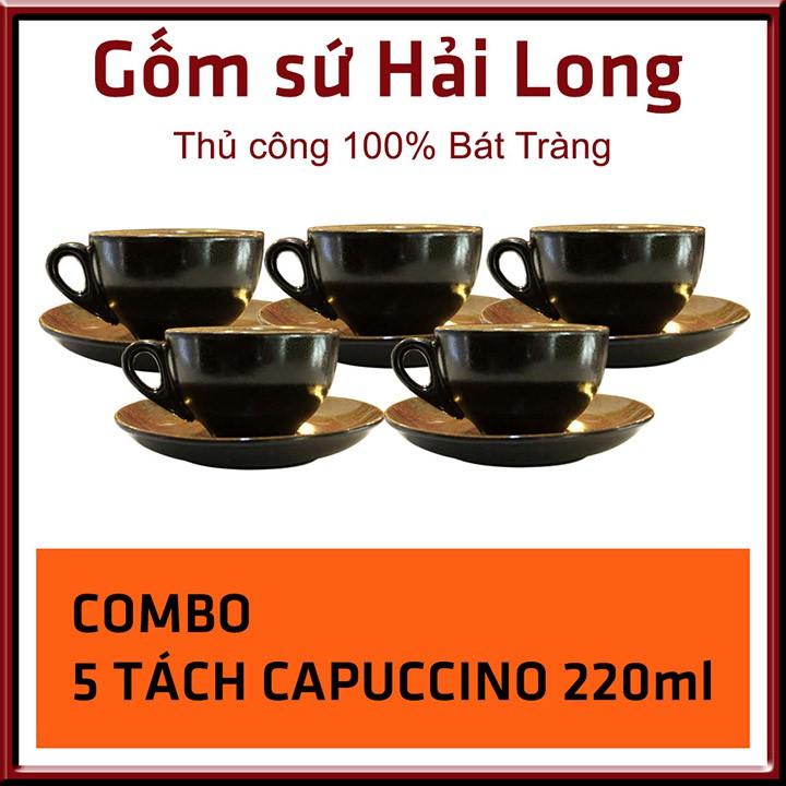 COMBO 5 Cốc tách ly sứ cao cấp uống cà phê