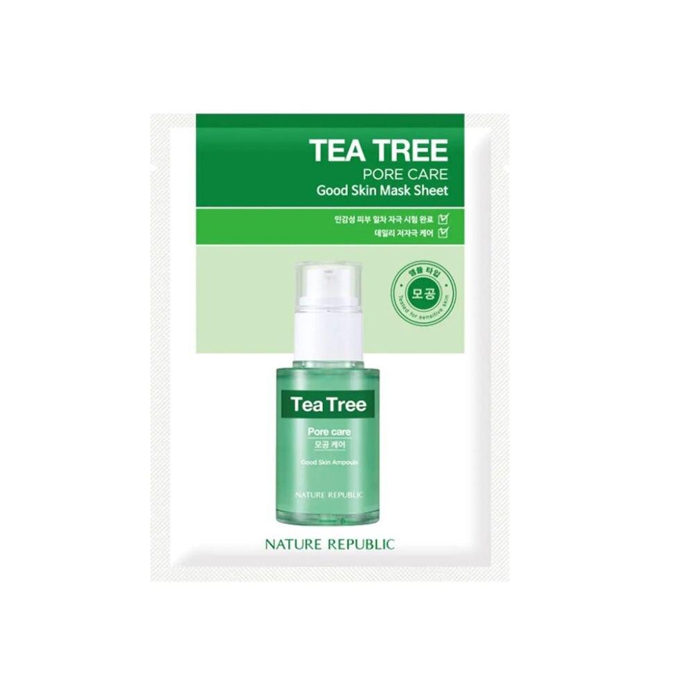 Mặt Nạ Giấy Nature Republic Chiết Xuất Tràm Trà Good Skin Tea Tree Pore Care Mask 24g