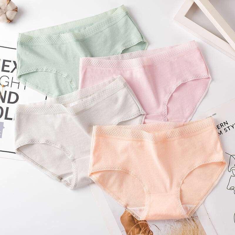5 quần lót cotton cạp lưới kháng khuẩn chất mát xuất Nhật siêu đẹp