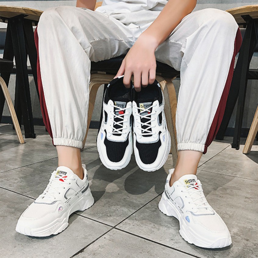 Giày nam, giày sneaker thể thao phản quang tăng chiều cao hot trend QA346