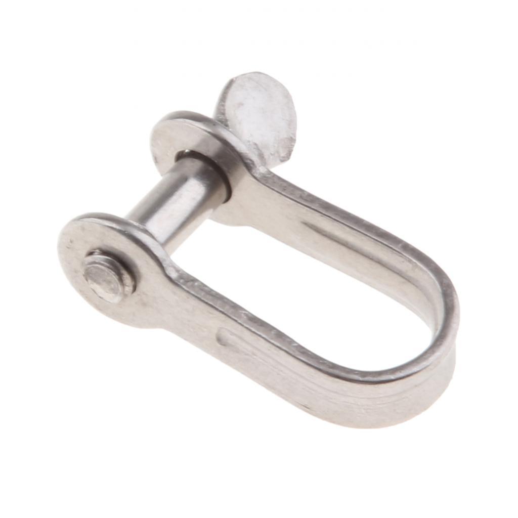 304 Stainless Steel Captive Pin D - shackle Boat / Marine / Shade / Sailing , 4mm